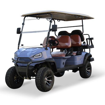 Dobra cena. 48V 5KW AC Motor Hunting Transport 6-osobowy wózek golfowy z przednim bębnem tylnym bębnem hamulcowym i maksymalną prędkością ≤30Km/h w Internecie
