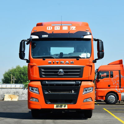 Dobra cena. Sinotruk SITRAK CNG C7H Używany ciągnik przyczepa głowa ciężarówka 6x4 380hp 120 M 3 kamienny zasłona ciężarówka ciężka bez ekranu dotykowego w Internecie
