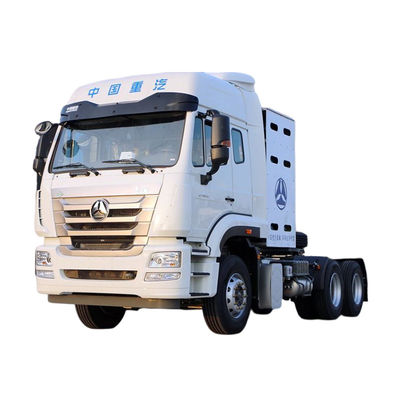 Dobra cena. 430KM 6X4 HOWO CNG/LNG ciągnik ciężarówka głowica ciągnika gazowego do transportu portowego ABS system hamulcowy przeciwblokowy zabezpieczony w Internecie